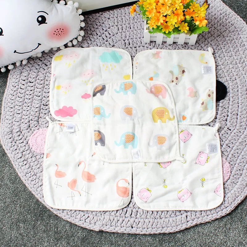  5 Pcs Baby Bath Towel Set For Newborns Cotton Muslin Bamboo Fiber Terry Kids Square Handkerchief Ch