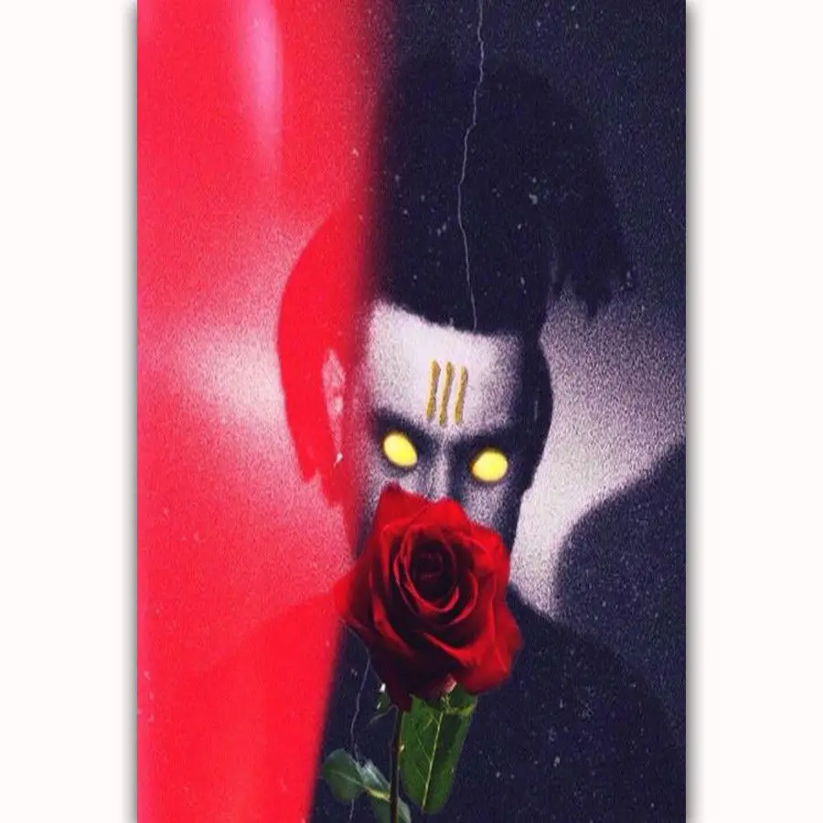 Hot The Weeknd USA Grammy Pop Super Star-Silk Art Poster Wall Sicker Decoration Gift