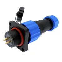Waterproof connector SP16 IP68 cable connector plug & socket Male and Female 2 3 4 5 6 7 8 9 Pin - Image 5