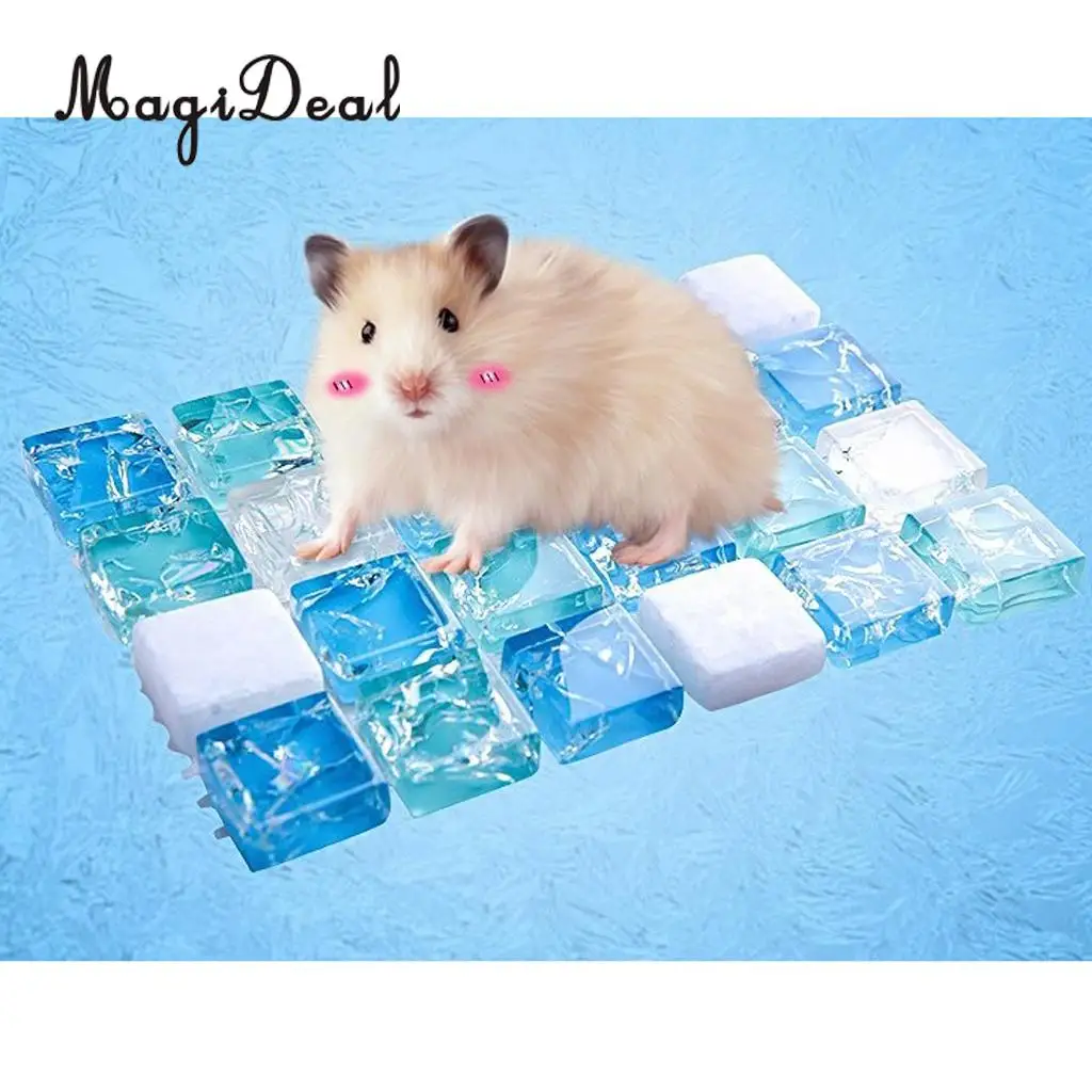 MagiDeal Hamster Cooling Mat Pet Cooling Pad for Small Hedgehogs Guinea