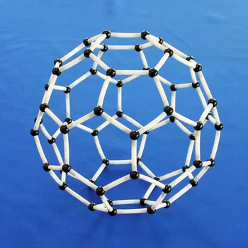 

C60 molecular model carbon 60 sphere tube molecular structure model buckball sphere football Alkenes carbon nanotubes model