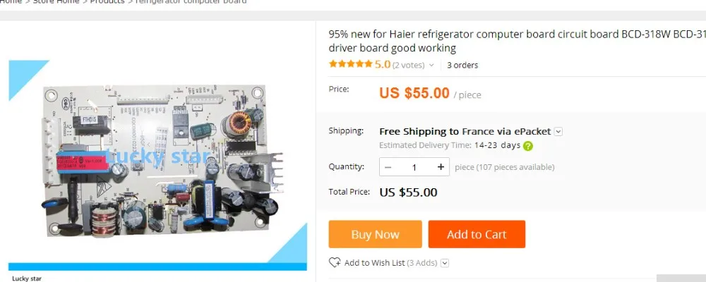 Новинка для Haier частота холодильник компьютерная плата печатная плата BCD-318W 0061800014 плата водителя хорошая работа