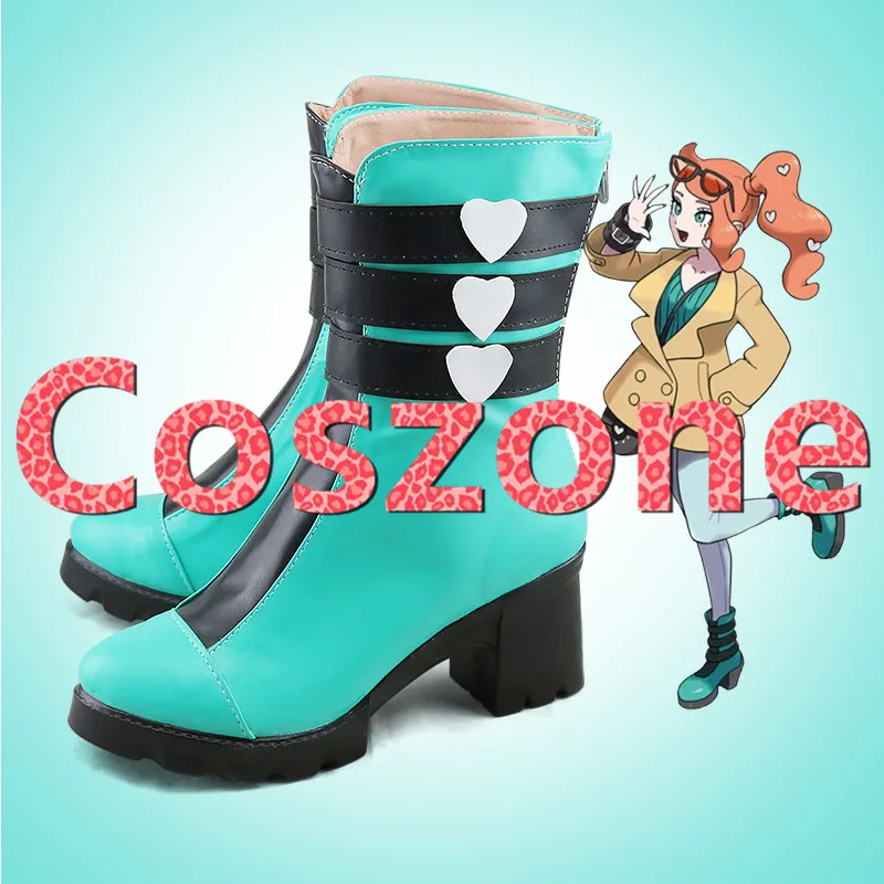 Pokemon Sword And Pokemon Shield Sonia Cosplay Shoes Boots Halloween Cosplay Costume Accessories Pokemon Sword And Pokemon Shield Sonia Cosplay Shoes Boots Halloween Cosplay Costume Accessories