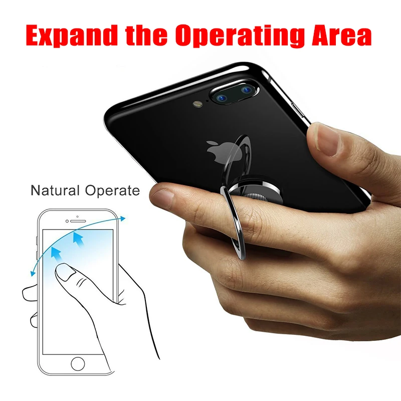 New Design 360 Degree General Phone Stand for Samsung Xiaomi Finger Ring Holder for iPhone X XR Xs Max Tablet