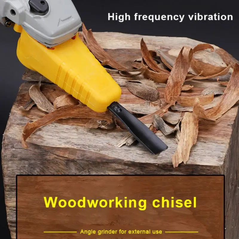 Electric Power Wood Carving Chisel Set Hand Tool Changed Angle Engraving Grinder Into Power Chisel Woodworking Tool  For M10 M1