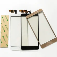 Note3 de remplacement Pour Xiaomi Redmi Hongmi Note 3 Noir Écran Tactile Digtiizer Capteur Tactile Panneau En Verre + 3 M autocollant