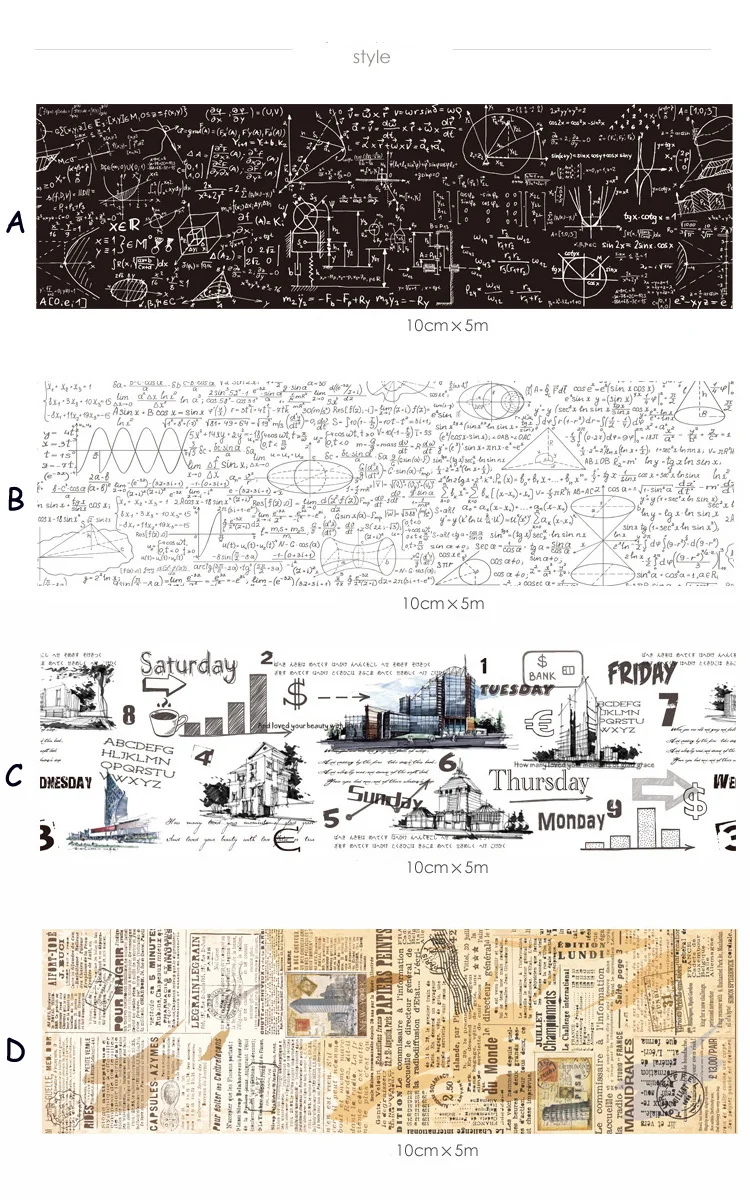 Винтаж геометрический Функция Математика рисунок Васи Клейкие ленты украшения DIY Скрапбукинг планировщик маскирования Клейкие ленты клей Клейкие ленты label Стикеры