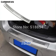 Из нержавеющей стали Задняя протектора пластина, авто задний бампер жилетов отделкой Стикеры для Chevy 2012 2013 Malibu