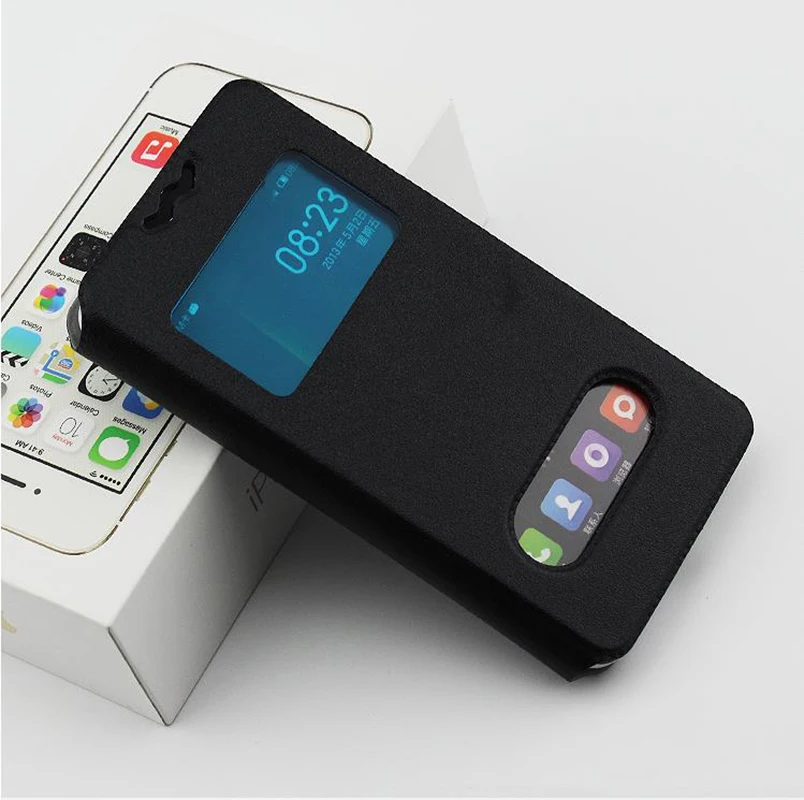 

NEW 360 Sports View Window PU leather and Soft TPU Protective cases case book cover For BQ BQS-5060 Slim SHELL Phone 5060
