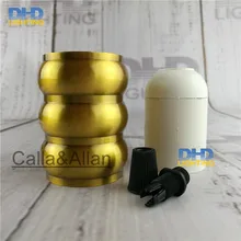 50 единиц/упаковка E27 110 V/220 V трехслойные качественные золотые латунные готовые алюминиевые пластиковые CE/ul-лампа розетка/старинный держатель лампы E27