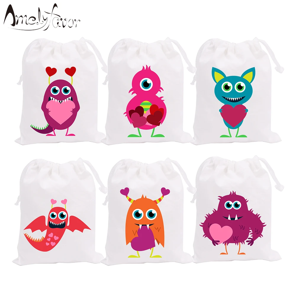 

Monsters Theme Party Bags Candy Bags Gift Bags Honey Monster Decorations Baby Shower Event Birthday Party Container Supplies