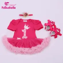 EMS, DHL,, Детский костюм для новорожденных девочек платье на день рождения+ детская обувь+ повязка на голову, костюм из 3 предметов розовая одежда на день рождения, пачки