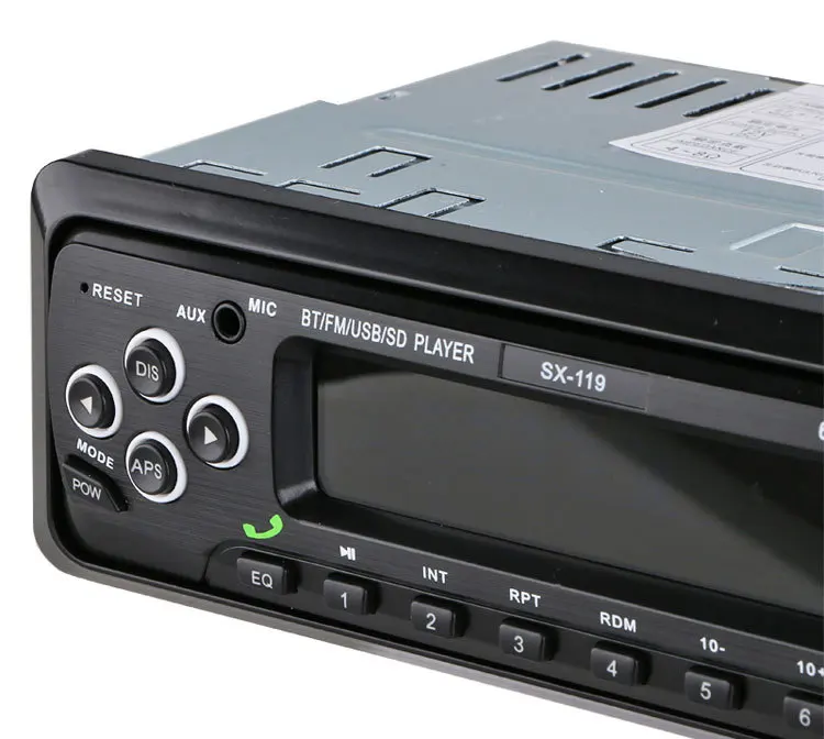 Автомагнитола стерео MP3-плеер цифровой Bluetooth 60Wx4 FM Аудио Музыка USB/SD с в тире AUX вход USB громкой связи радио
