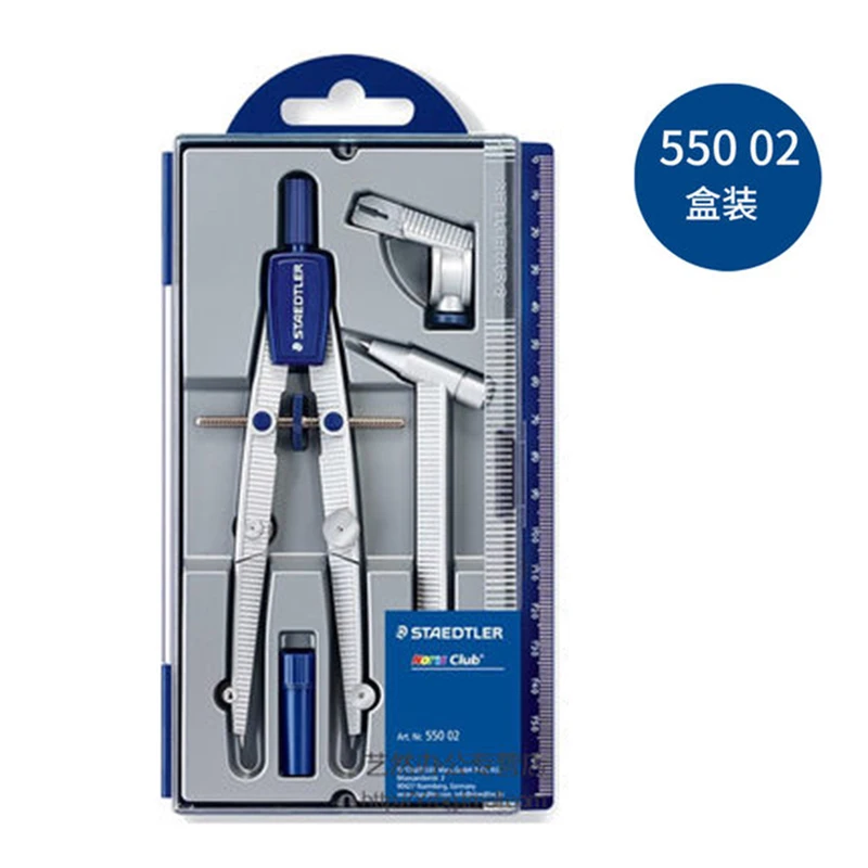 Staedtler 550 компасы циркули для школьников для дизайна деревянный карандаш лайнер и Карандаш свинец применимые канцелярские принадлежности