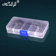 HXY рыболовная коробка 304 шт размер(000#-8#) Нержавеющая сталь хорошие защелки прокатки поворотный оснастки костюмная коробка для рыбалки Connector Разъем