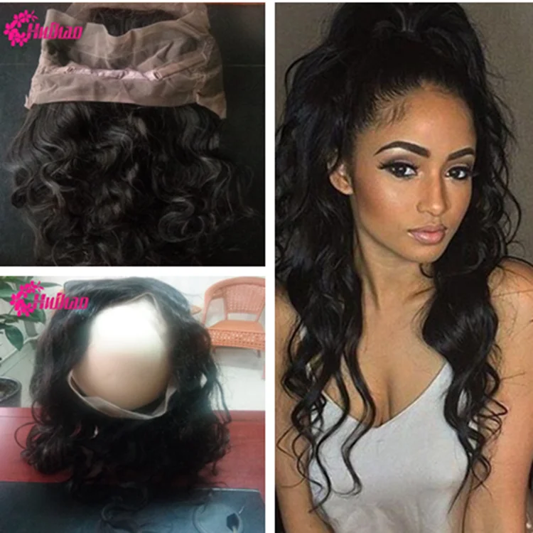

360 Lace Frontal Band 8A Peruvian Virgin good Hair 22"x4"x2" Body Wave Human cheap Hair Lace Frontal Closure Fast Shipping