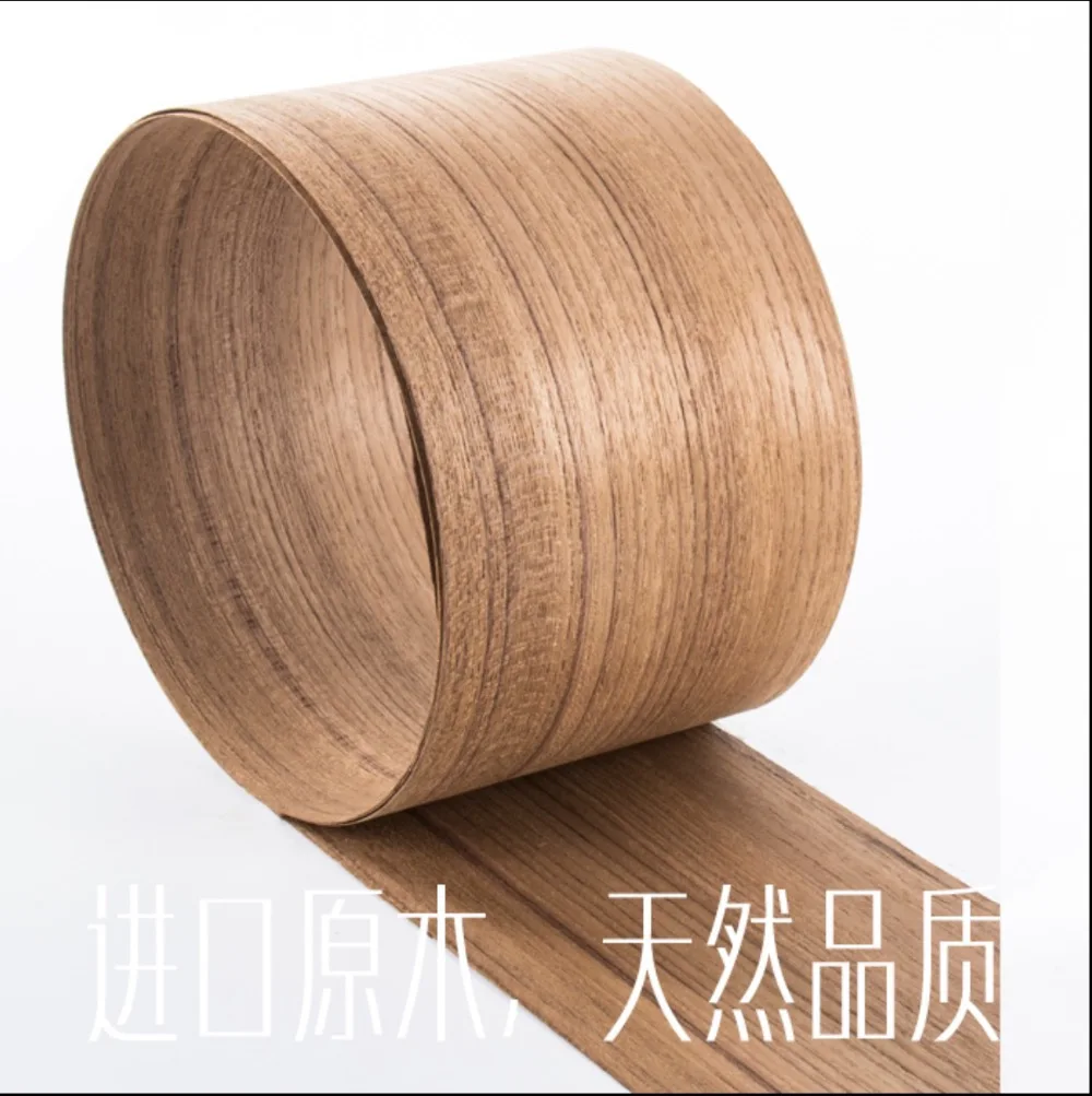 

L:2.5Meters Width:150mm Thickness:0.52mm Natural straight striped shaddock peel wood veneer furniture leather speaker veneer