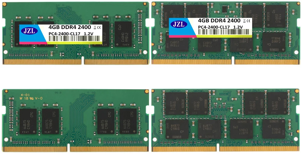 JZL/оперативная память so-dimm для ноутбука PC4-19200 DDR4 2400 МГц 4 Гб PC4 19200 DDR 4 2400 МГц LC17 1,2 V 260-PIN Модуль запоминающего устройства RAM для Lap Топ/Тетрадь