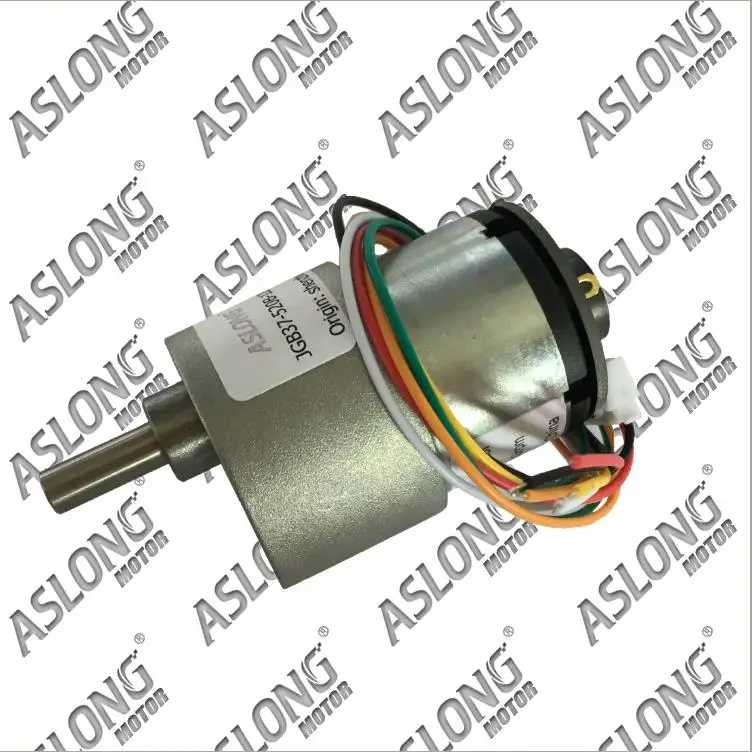 ASLONG JGB37520 B encoder gear motor DC gear motor speed encoder
