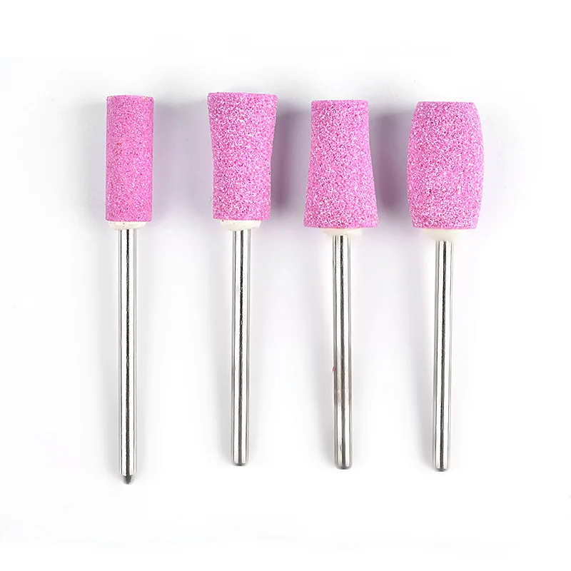 1 шт. 5 типов Розовый Кварц Фрезерные заусенцы дизайн ногтей резак полировки буфера напильники Электрический машина сверла аппарат для