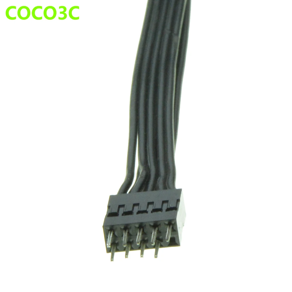 Placa base de 9 pines, cable de extensión de cabezal USB de 10 pines, cable de transferencia de datos macho a hembra, 24AWG, 50cm