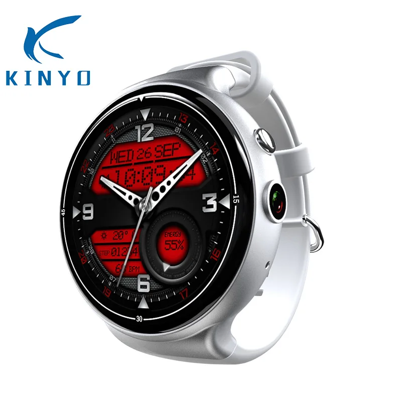 

Newest 2018 Smart Watch Men Women Heart Rate Monitoring 2G + 16G Full Circle Support Wifi GPS Camera Smartwatch wristwatch