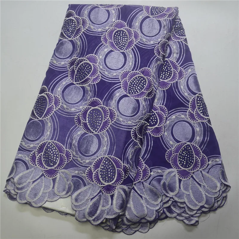 

African Cotton Swiss Voile Lace High Quality Swiss Voile Lace In Switzerland With Stones Pretty Cotton Lace Fabrics PSA244-3