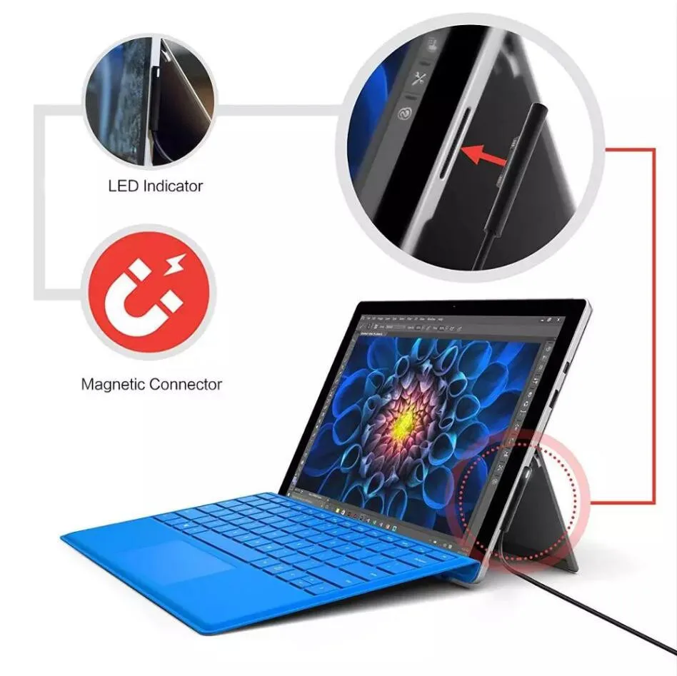 GISSARAL 5525 DC Charging Cable for Surface Pro 3 Surface Pro 4 and Surface Book/_5.5x2.5mm DC Cable