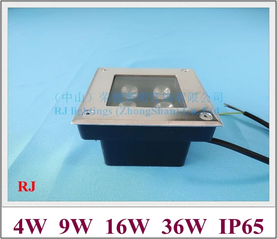 

square shape LED under ground light LED buried lamp landscape outdoor underground light 4W 9W 16W 36W AC12V IP65