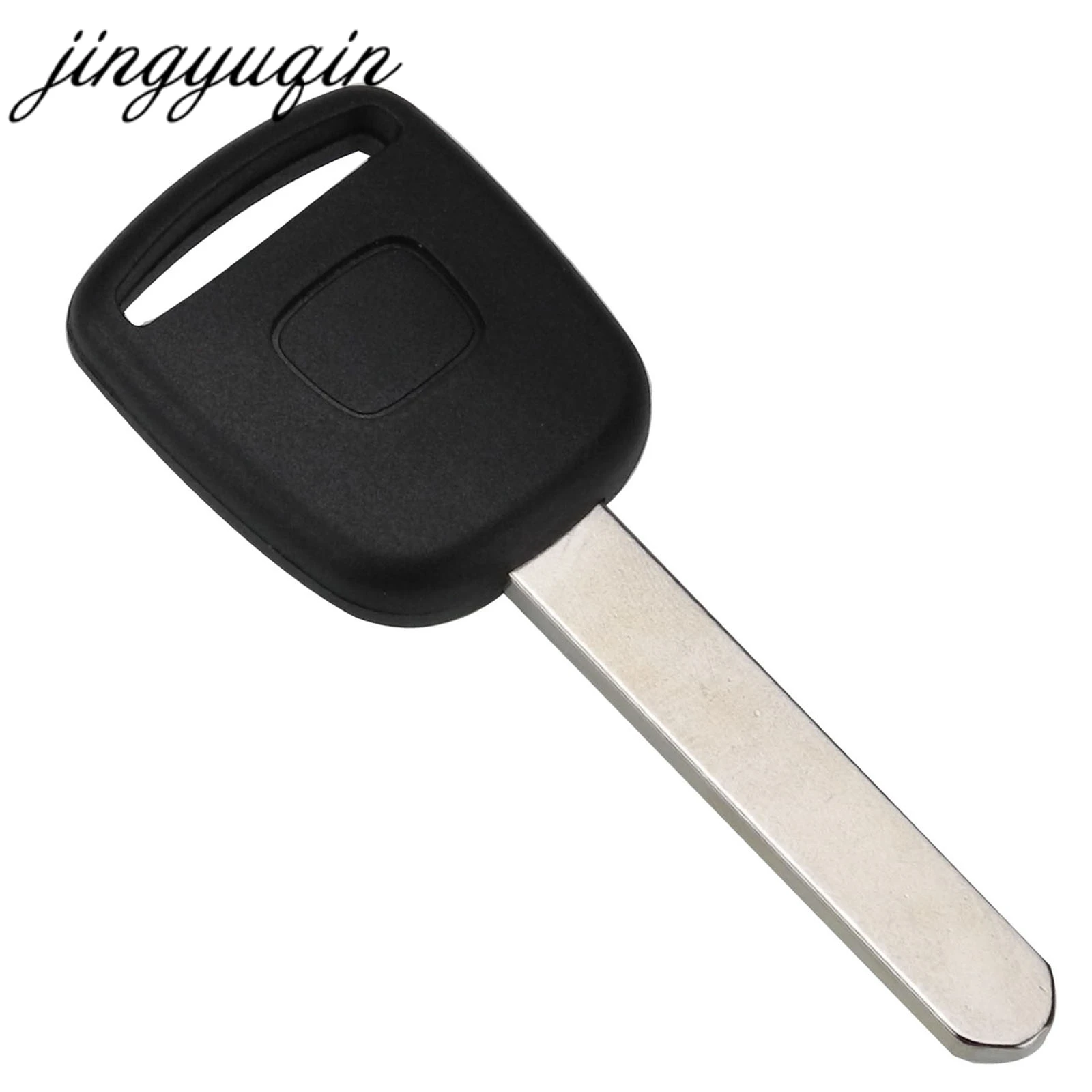 

jingyuqin Transponder Ignition Remote Car Key Shell For Honda CR-V XR-V Accord Civic Jade with Chip Groove Key Fob Replacement