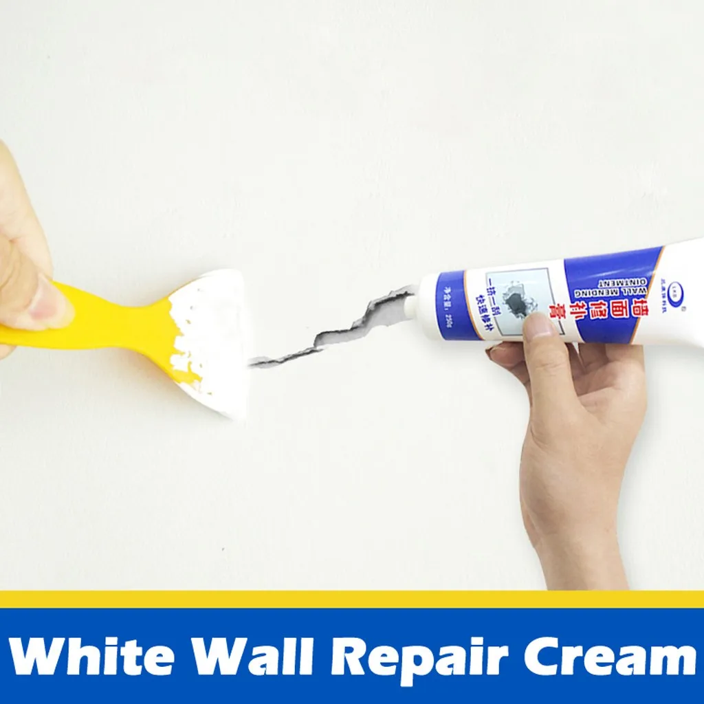 

Wall Crack Repair Cream Waterproof Non-corrosive Formaldehyde Free White Latex d90606