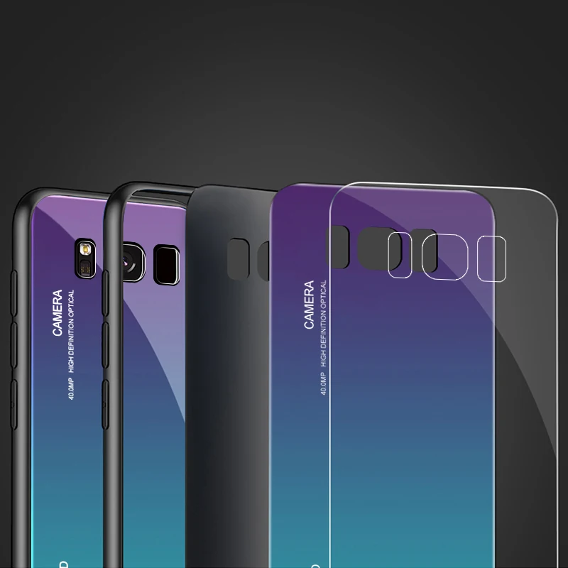 Градиентный чехол для samsung s10 plus a7 a750 a6 a8 j6 j8 a9 2018 j4 prime a50 a30 a10 s9 s8 s10E m10 m20 m30