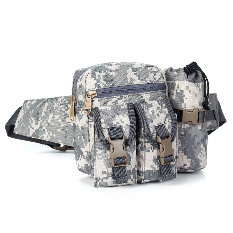  Mege Tactical Waist Bag Military US Army Oxford Camouflage Small Bag Molle System Bottle Bag Airsof