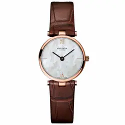 2018 Agelocer Модные Простые Стильные розовое золото часы лучший бренд класса люкс ультра тонкие часы для дам Relogio Feminino 7084D2