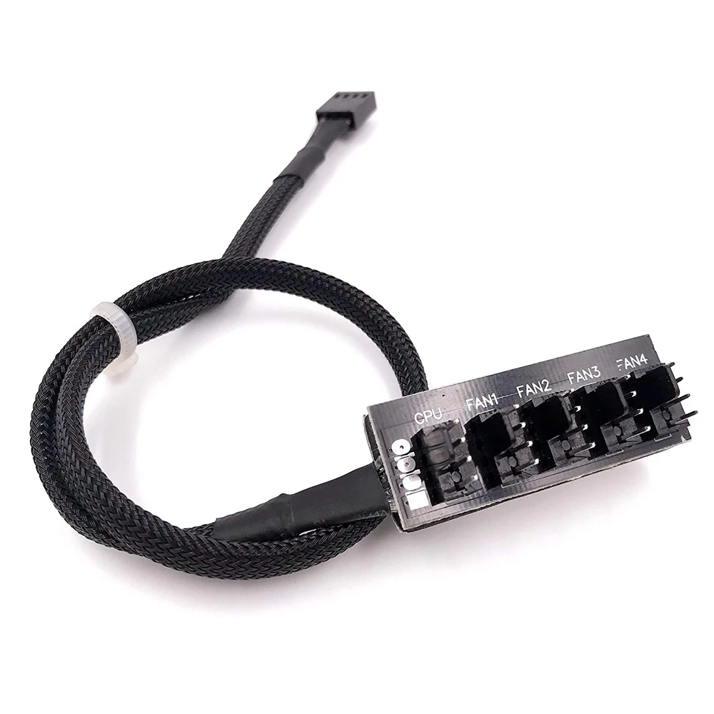 От 1 до 5 4pin вентилятор Molex TX4 сплиттер кабель pwm концентратор cpu охлаждающий