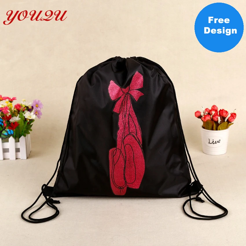 

Drawstring backpack polyester material with custom logo printing