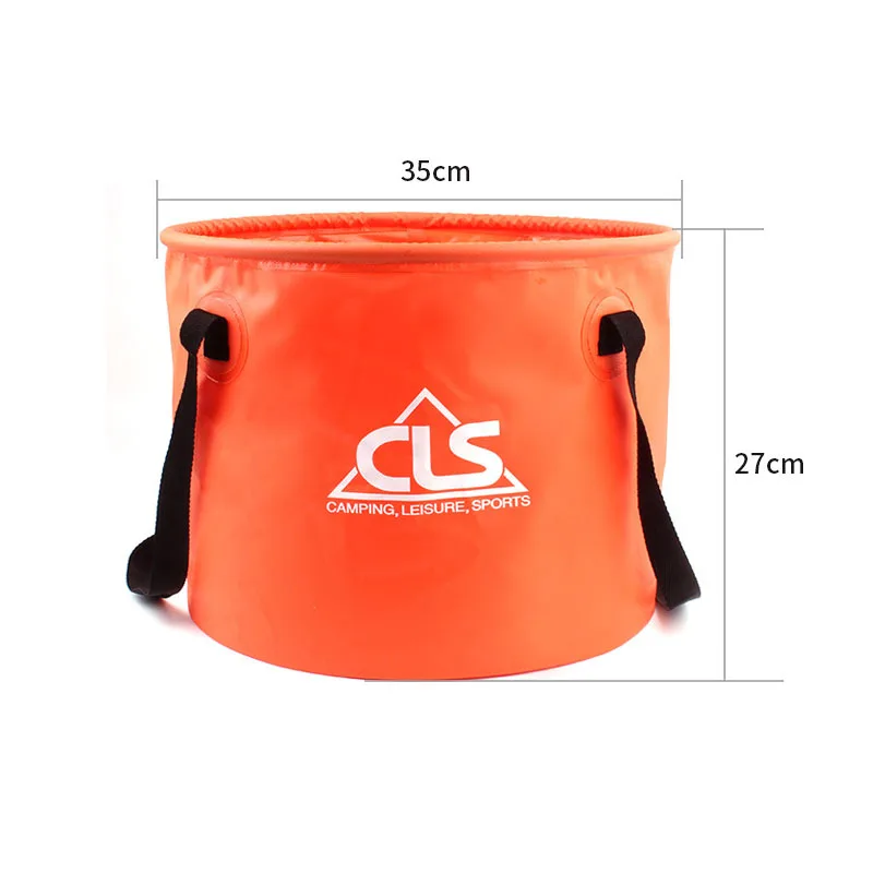 30L nuevo cubo plegable al aire libre doble drenaje cesta de lavado lavavajillas cubo camping telescópica pesca barril bolsa de artes de pesca