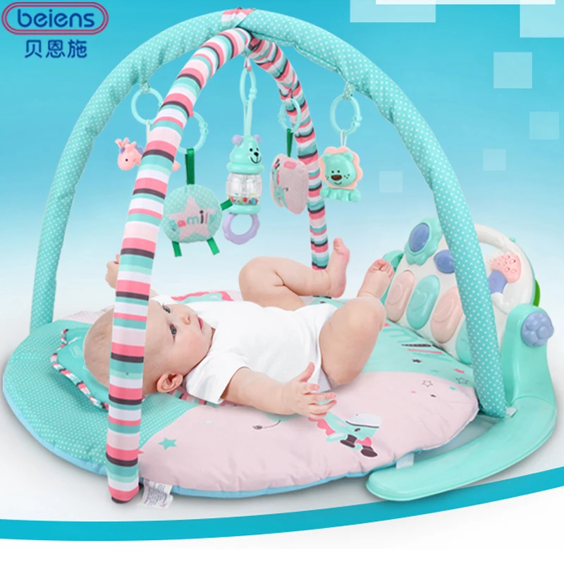 

Beiens Mat Children Play Mats for Kids Developmental Crawling Pad Educational Child Carpet Musical Baby Toys with remote control