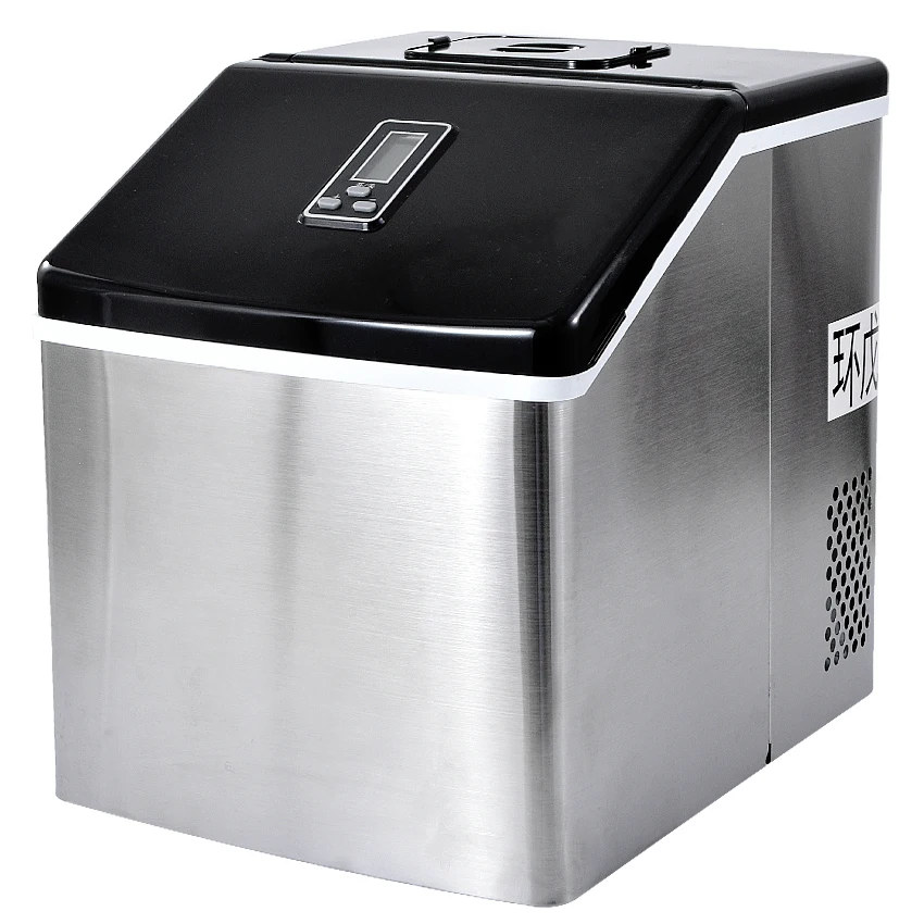 25 кг/24 h льда льдогенератор для торговых предприятий чай с молоком магазин дома Малый автомат для льда большая емкость HZB-20F/S 220 V/50 Гц