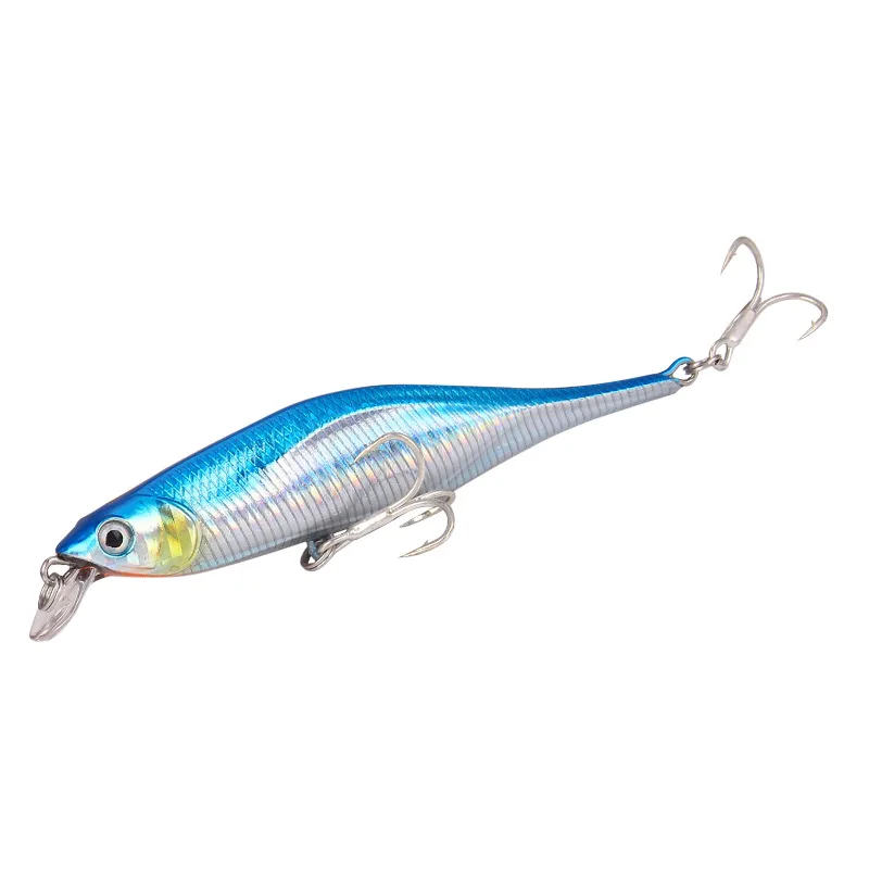 New 11g/10.5cm Slow Lures Bait Piece Steel Wire Freshwater Fishing Minnow Fish Bait Mouth Squid Hard Bait Fishing Gear jooyoo