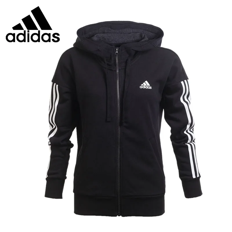 Original New Arrival 2018 Adidas Performance ESS 3S FZ HD Women's jacket Hooded Sportswear