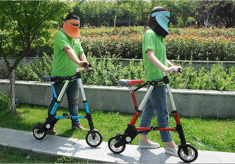 Top New A-bike unisex 10 inch wheel mini ultra light folding bike subway transit vehicles road bicycle outdoor sports bicicleta 10