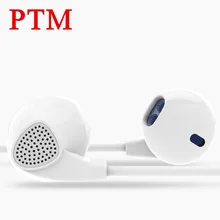 PTM IM500 Enhanced Bass Earphones Two-channel Headphone Shocking Sound Quality Headset Stereo Earpods for mobile phone iphone