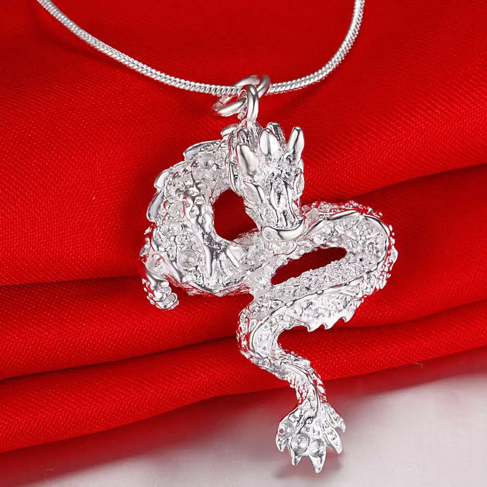 Дракон драйвер серебрянное покрытие ожерелье Серебряный кулон ювелирные изделия/PRHRQDMZ KFXBOBON