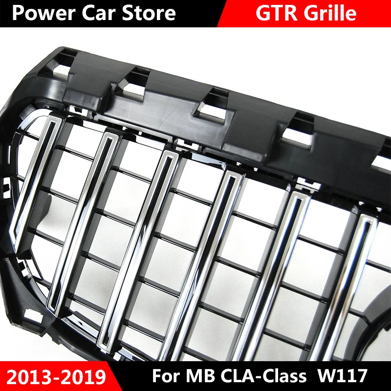 Передняя решетка для автомобиля GTR Style Mercedes Benz W117 CLA180 CLA200 CLA250 CLA260 CLA45 Для AMG 2013 2016/2017