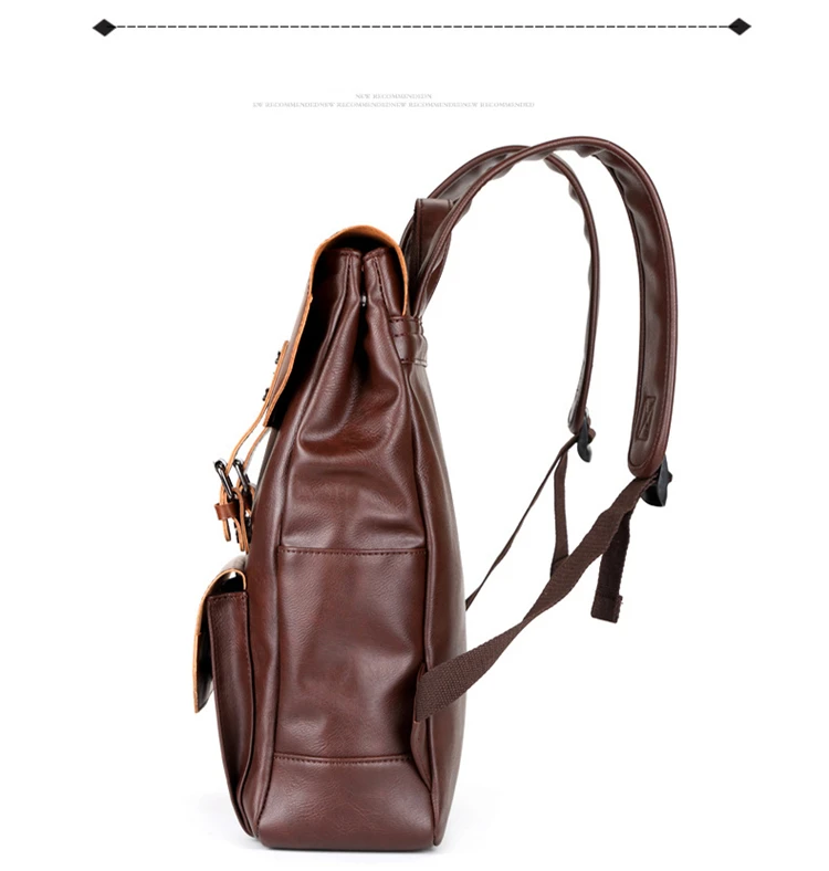 Новое поступление, высококачественный рюкзак из искусственной кожи, модный винтажный мужской рюкзак в старинном стиле, Высококачественная Студенческая сумка, школьные сумки