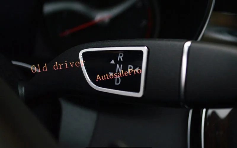 

Stainless steel Console Gear Shift lever + wiper decorative cover trim 2pcs For Mercedes Benz E Class W212 2010 2011 2012 2013