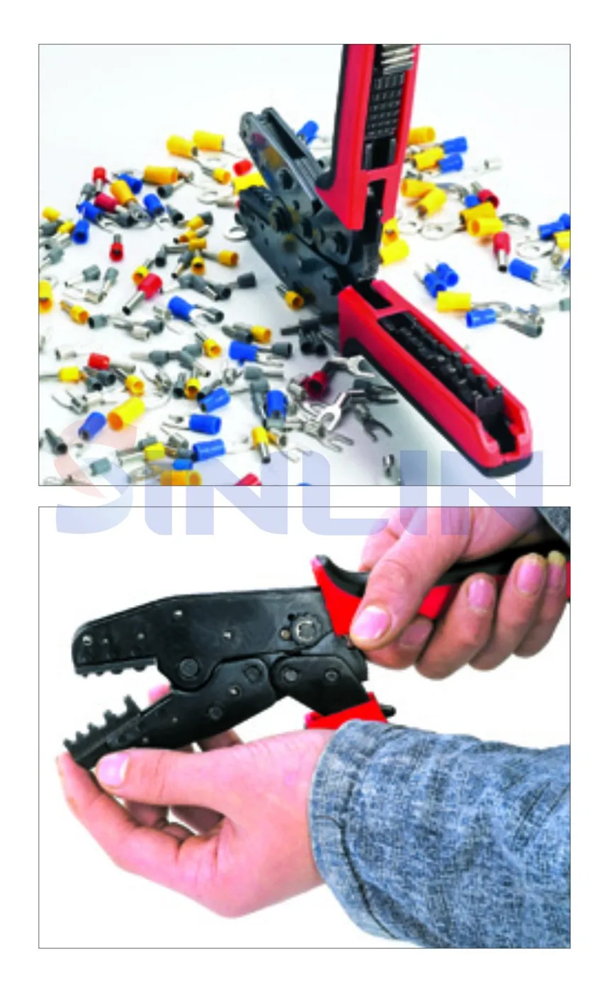 LAS-005 Multi function Crimp Of Energy Saving Crimping Pliers Two sets of dies at both side for using and storing easily crimper