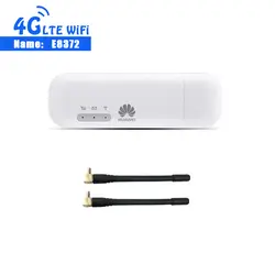 Разблокированный новый huawei E8372 150 mbps-модем E8372-153 huawei 4G Wifi роутер 4G LTE Wifi lte-модем + 2 шт. антенна
