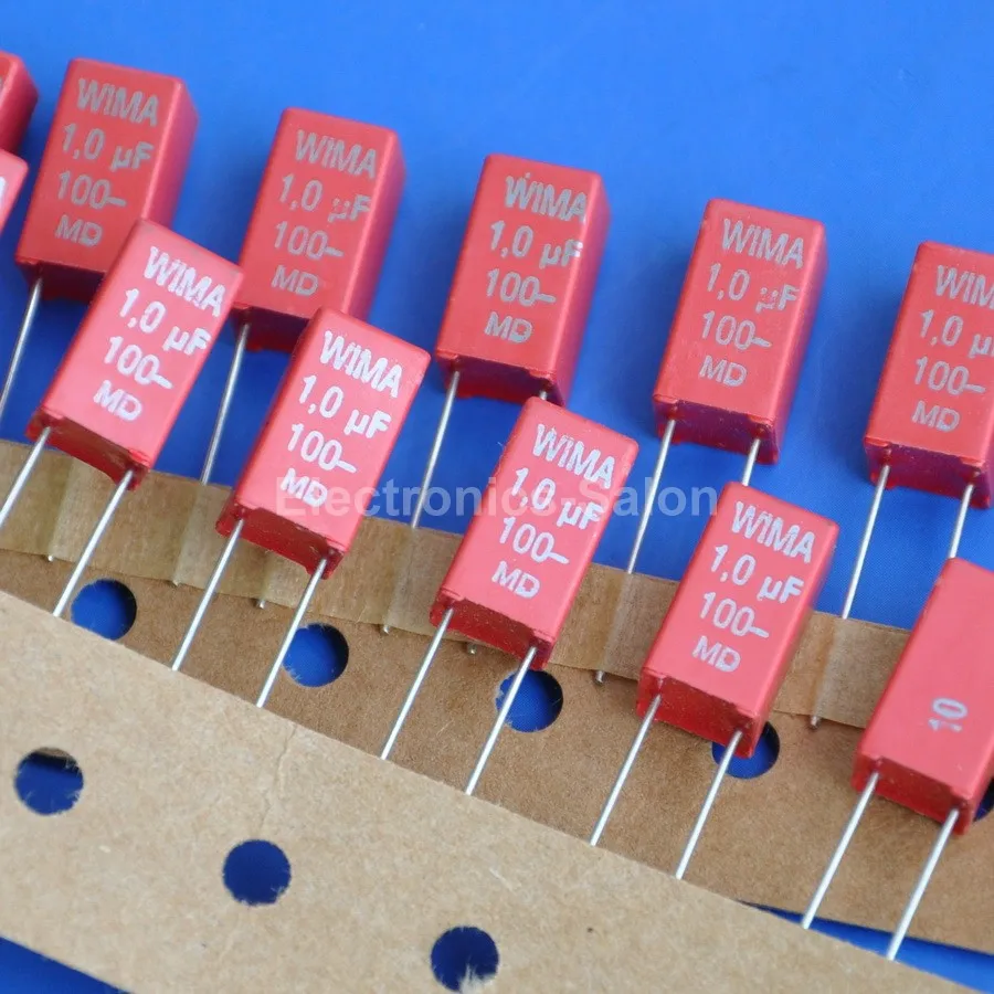 

( 4 pcs/lot ) WIMA 1uF 100V MKS-2 Metallized Polyester (PET) Capacitor.